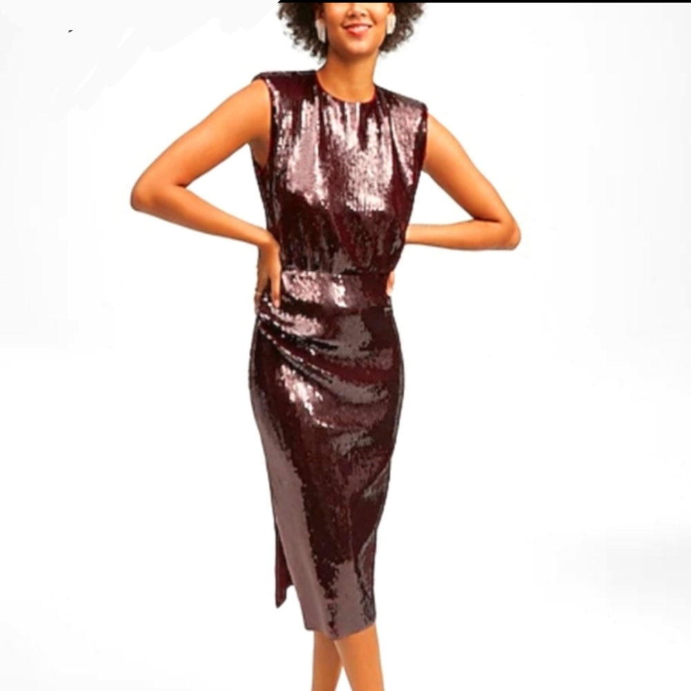 NWT Express Sequin Midi Dress